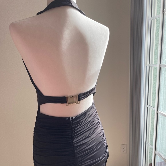NWT: Black racer back dress - Picture 3 of 5